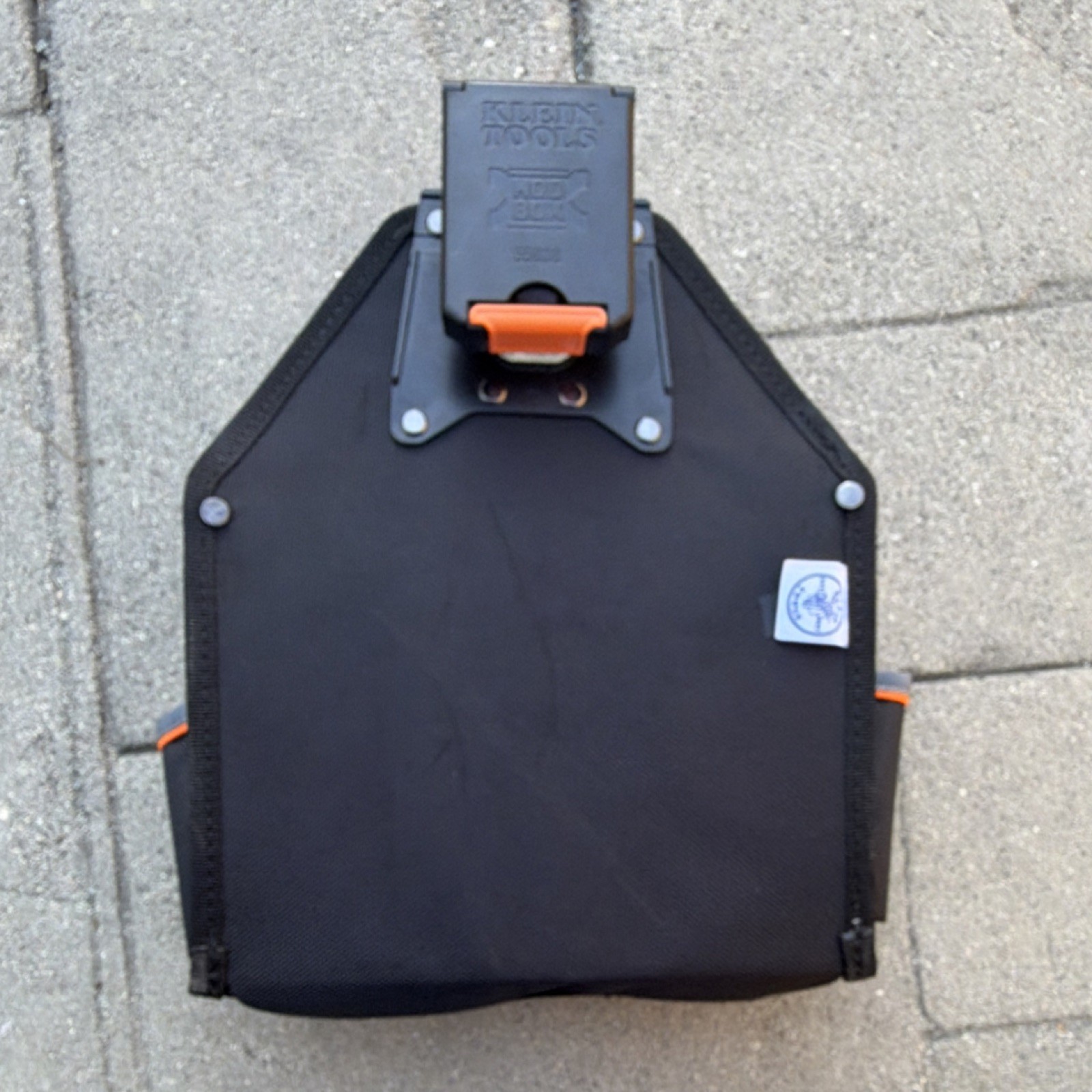 Klein Tools MODbox Adjustable Fabric Tool Pouch Black Orange Gray Medium