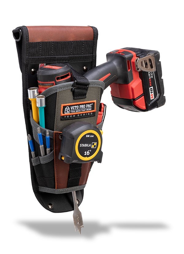 Veto Pro Pac DH2X Large Drill Holster w/ SS Belt Clip & Badge