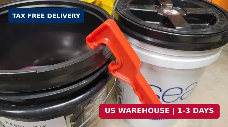 5 Gallon Bucket Opener Tool Large Plastic Lid Remover 12X Leverage