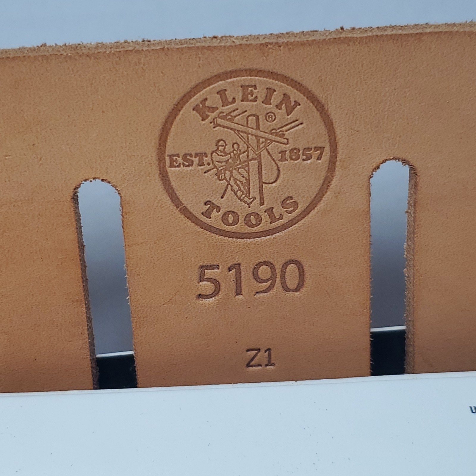 Klein Tools 5190 Brown Leather 10-Pocket Tool Pouch Electrician Tool Belt NOS