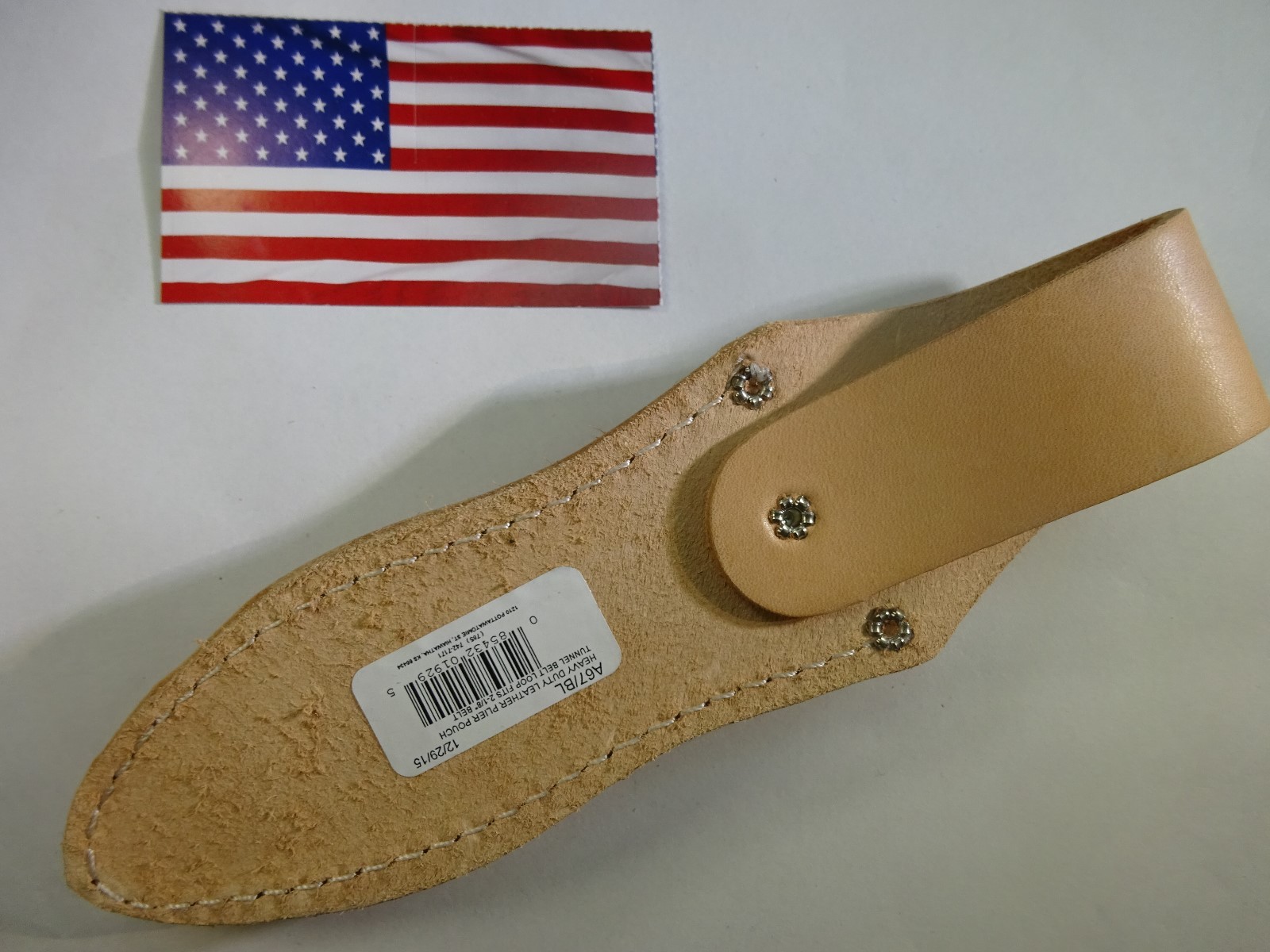 Wilde Tool A67/BL Professional Leather Plier Pouch Hvy-Duty-Belt-Loop USA MADE