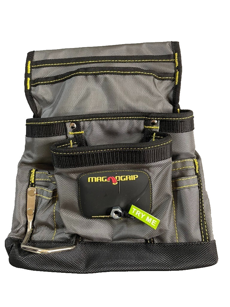 Magno Grip Tool Storage 12 in. 10-Pocket Magnetic Tool Pouch No Belt