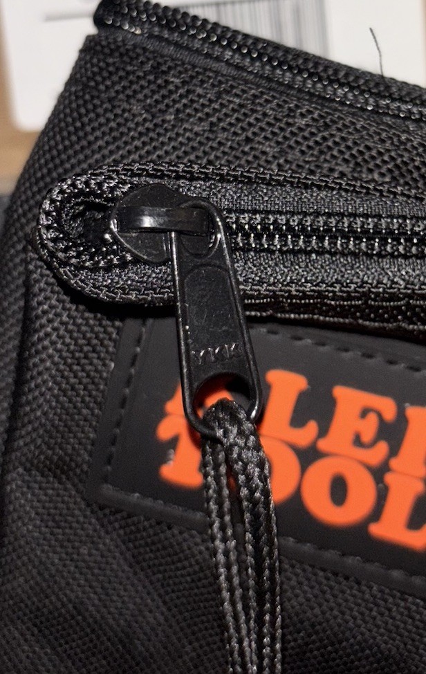 NEW Klein Tools Black Cordura Ballistic Nylon Tool Bag w/ Zippered Pocket 5139B