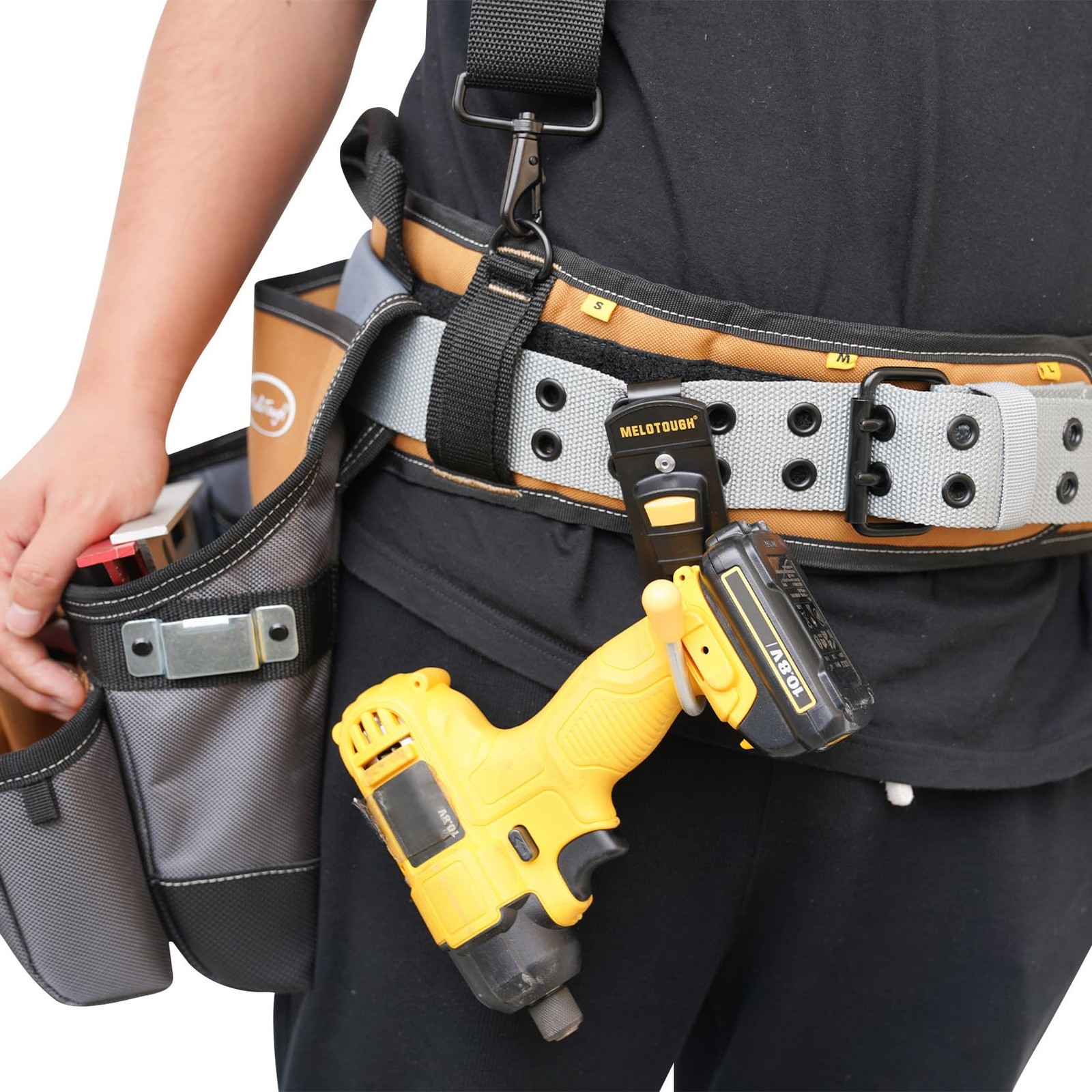 MELOTOUGH Tool Belt Hook Tool Holster Cordless Drill Holster with Metal Clip …