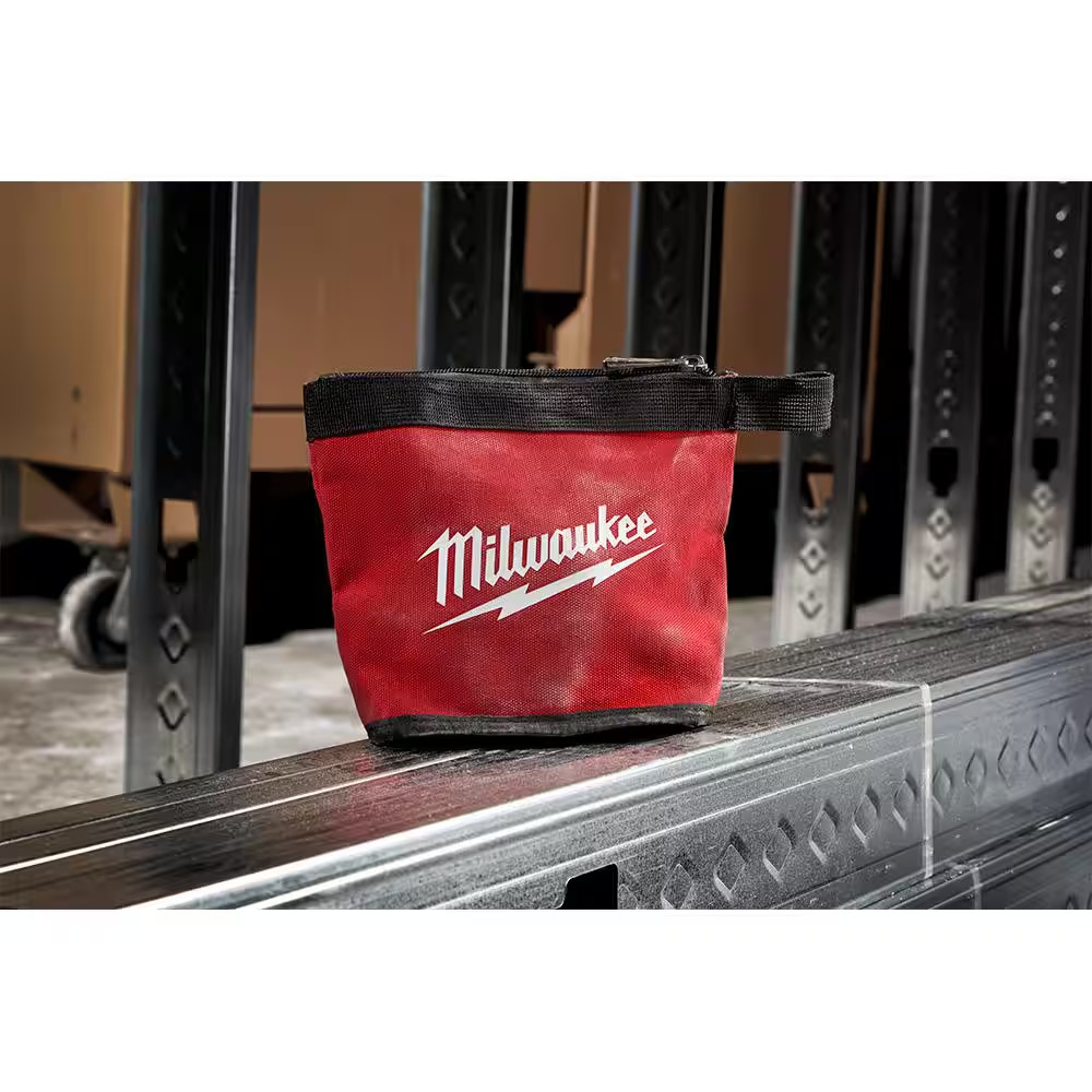 14 In., 8 In. and 6 In. Multi-Size Zipper Tool Bags in Red (3-Pack)