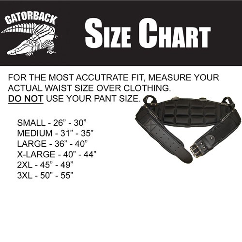 Gatorback Professional Carpenter’s Tool Belt Combo B140 Adjustable Nylon Black