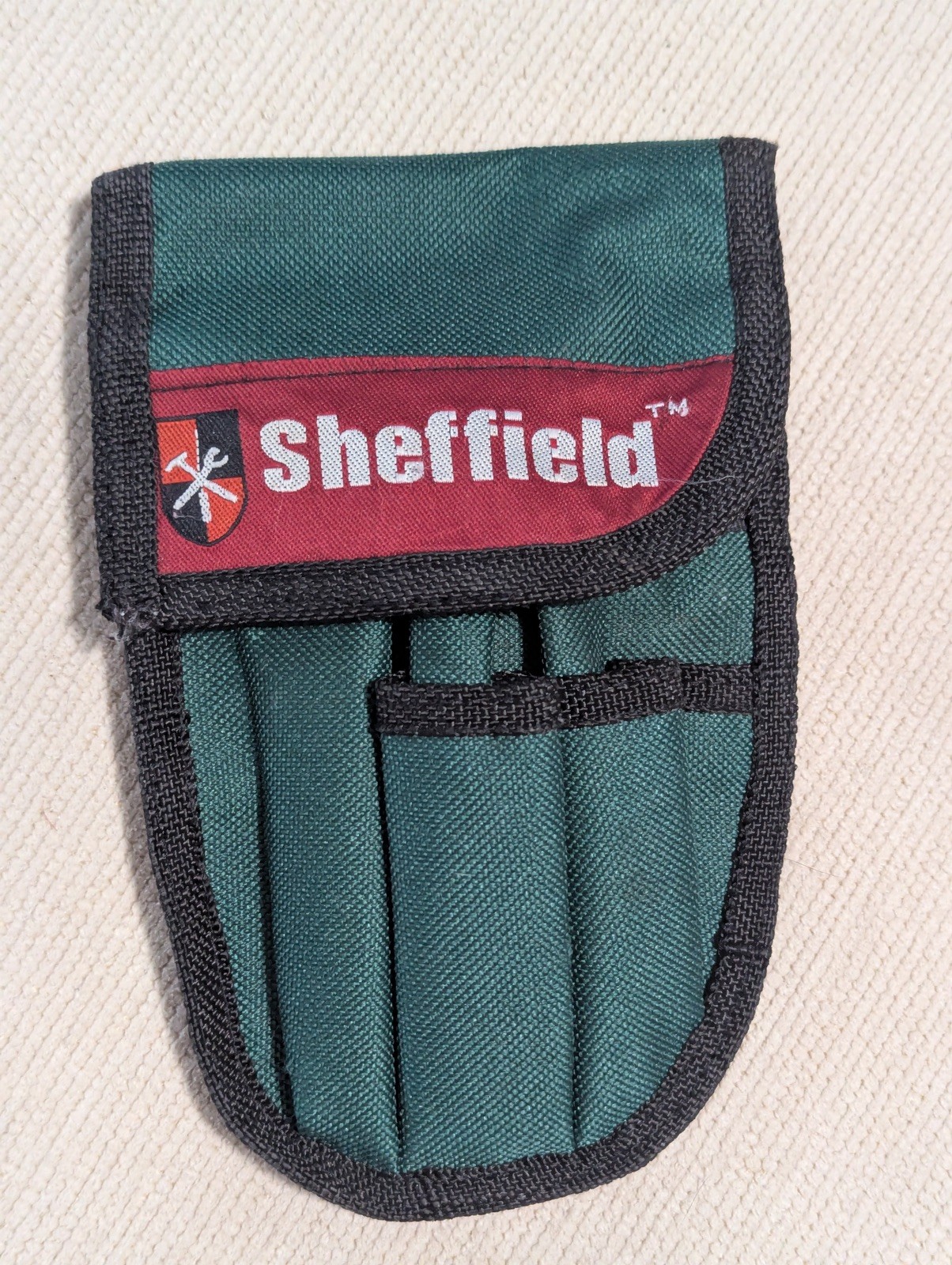 Sheffield Utility Tool Belt Pouch Green w/ Red & White Logo 4.5 X 7