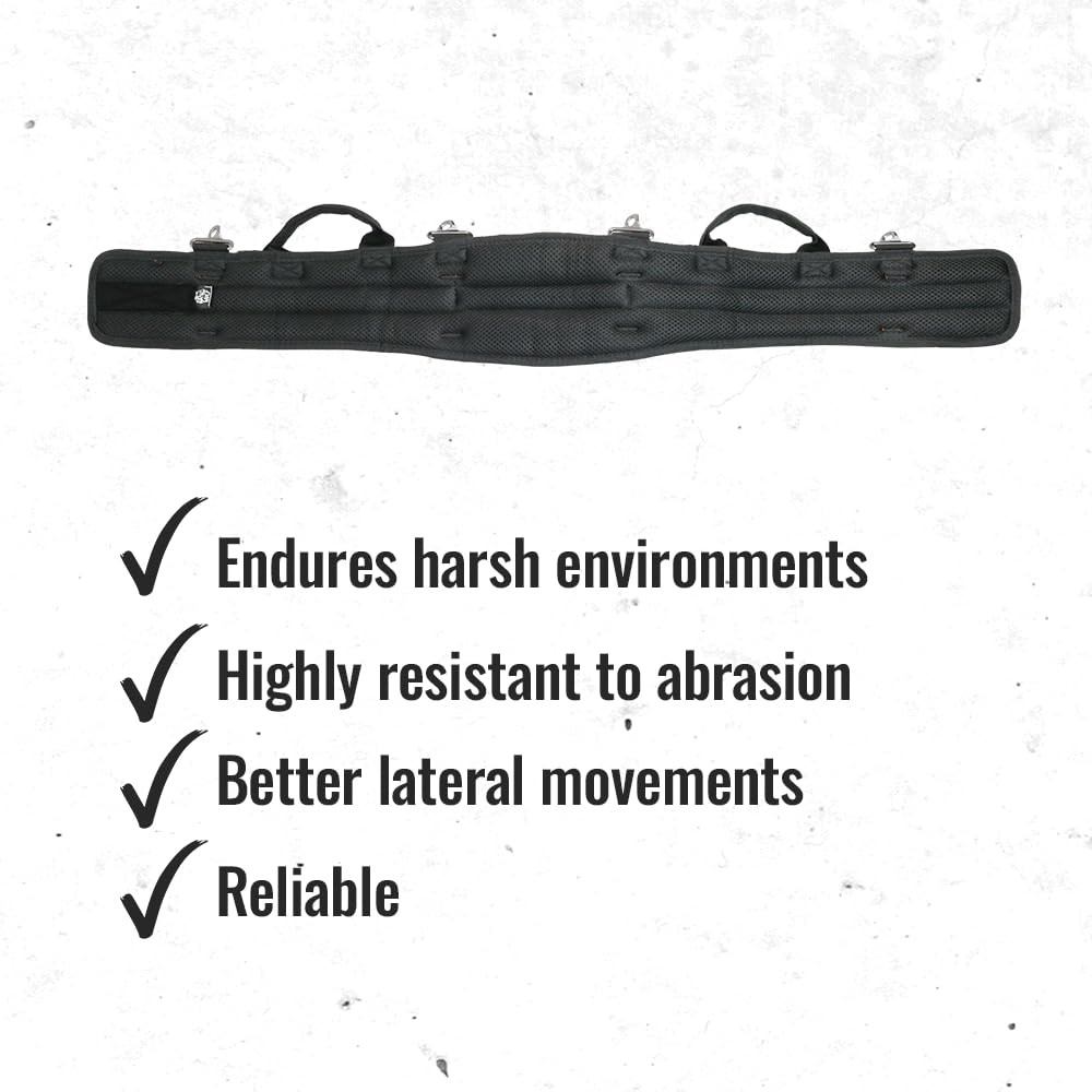 WOLF WTH2110 HeavyDuty Ballistic Padded Tool Work Belt Compatible Pouches