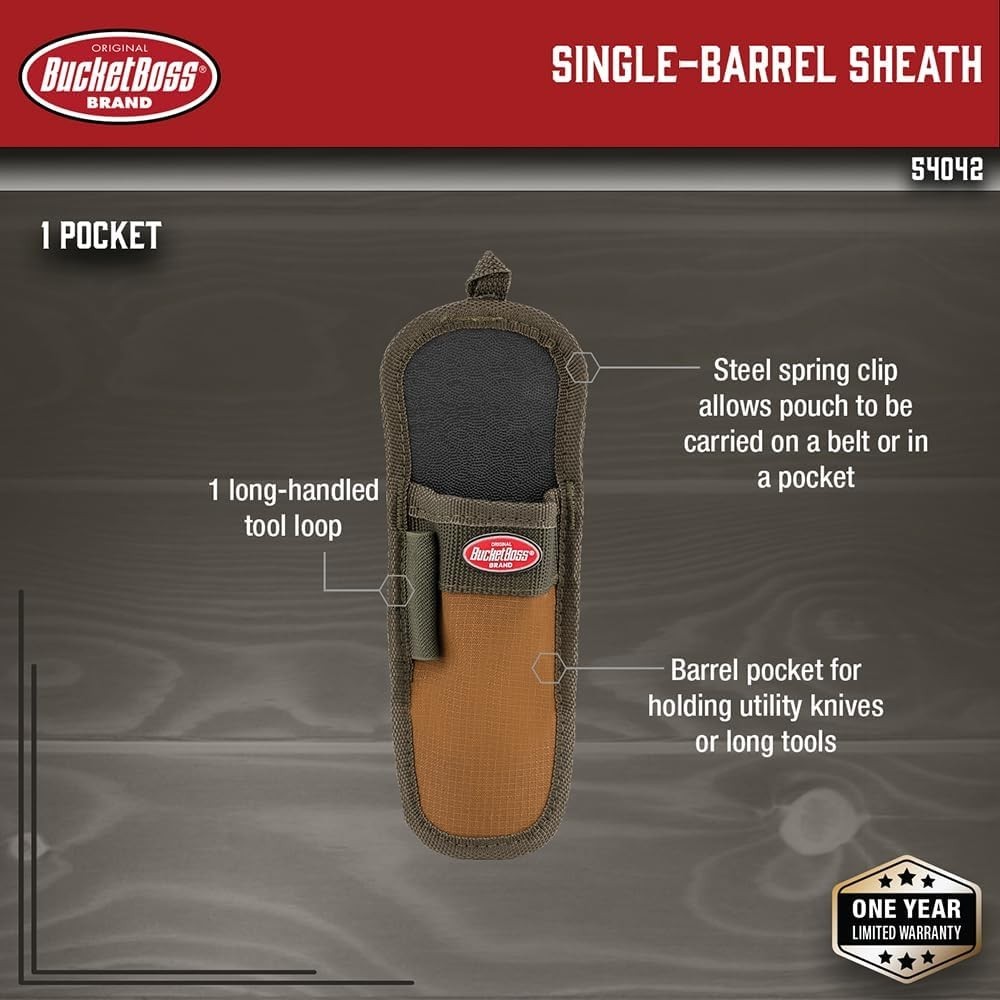 Lightweight Utility Knife Pouch with Spring Clip – Ideal for Busy Professionals