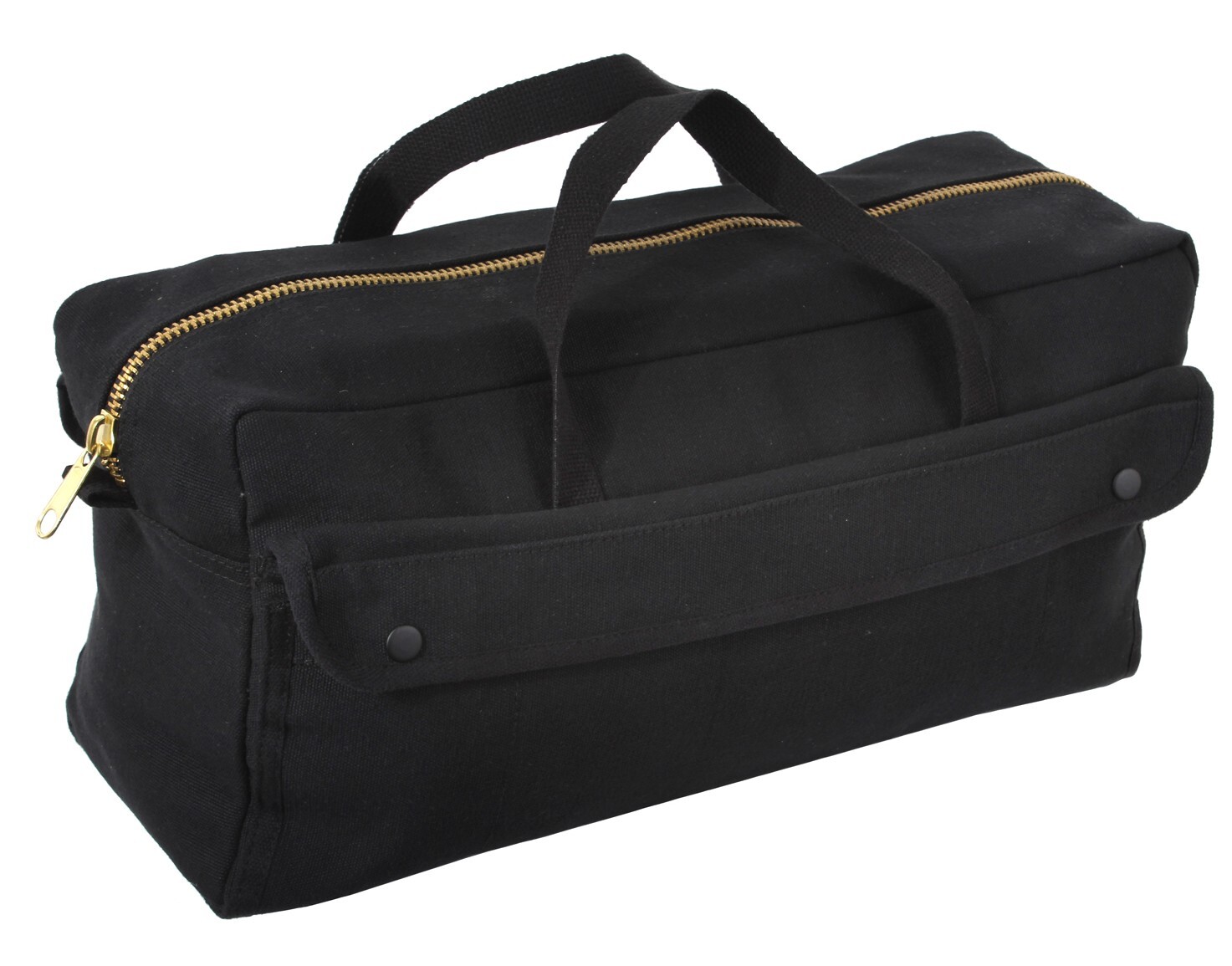 Black Canvas Professionals BIG Tool Bag Brass Zipper Contractor Painter Mechanic