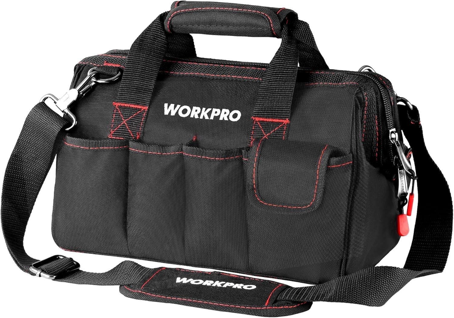 Heavy-Duty 12-Inch Tool Storage Bag with Padded Handle & Water Resistance