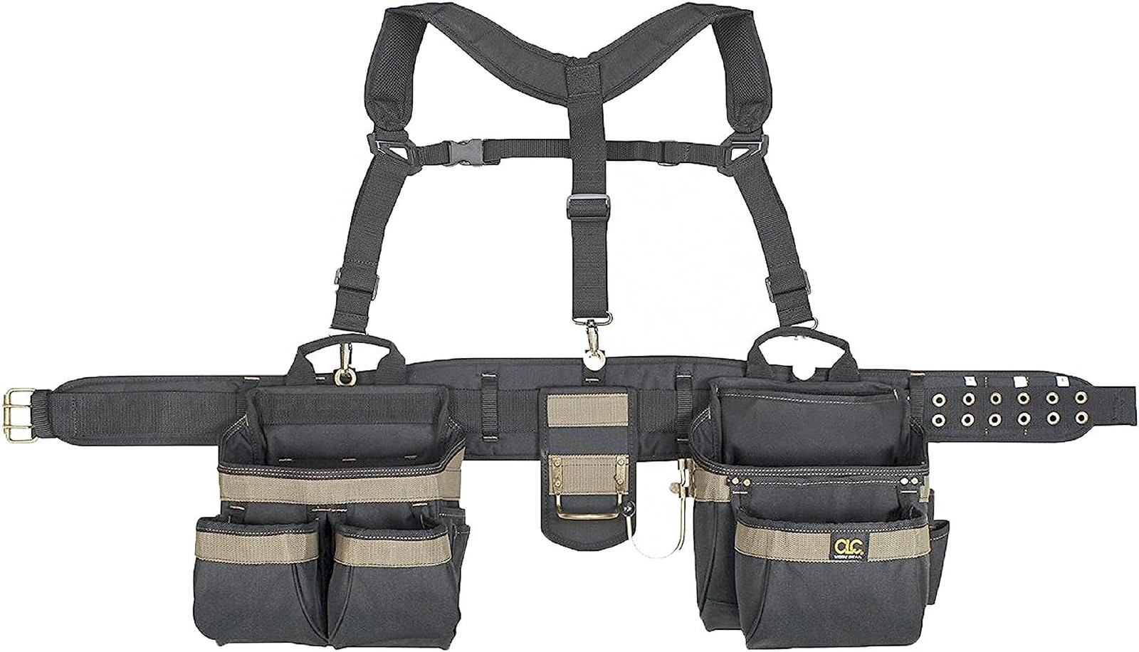 CLC 1614 20 Pocket, Heavy Duty Framers 5 Piece Comfortlift Combo Tool Belt Sy…