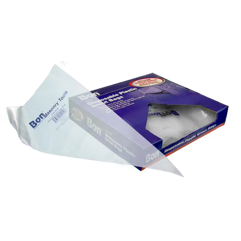 Disposable Plastic Grout Bags 21 Inch 50 Pack Bon Tool 14 219 Innovative Durable