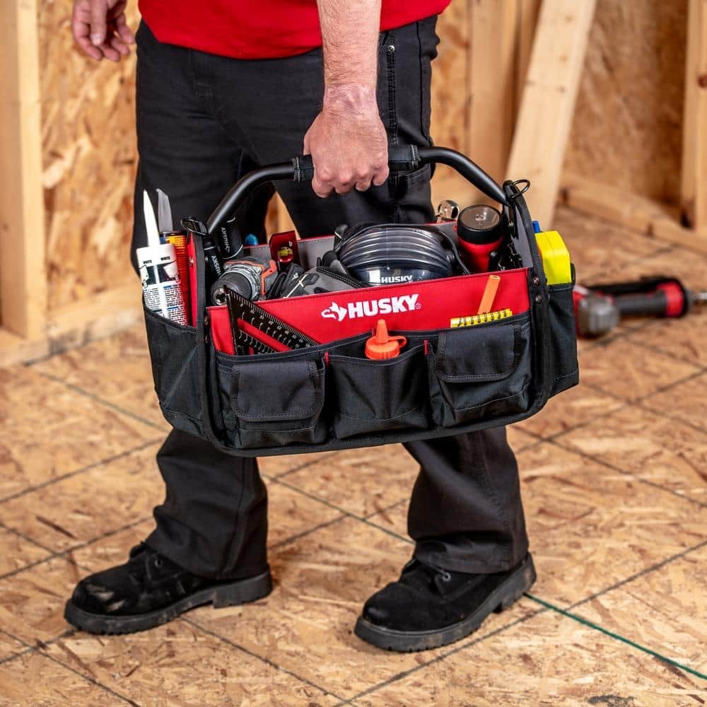 17 In. 18 Pocket Open Top Tool Bag