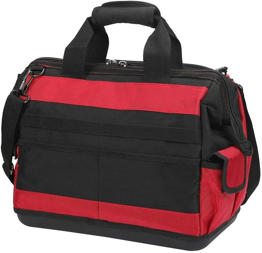 WORKPRO 16″ Tool Bag Top Wide Mouth With 46 Pockets For Tool Organizer & Storage