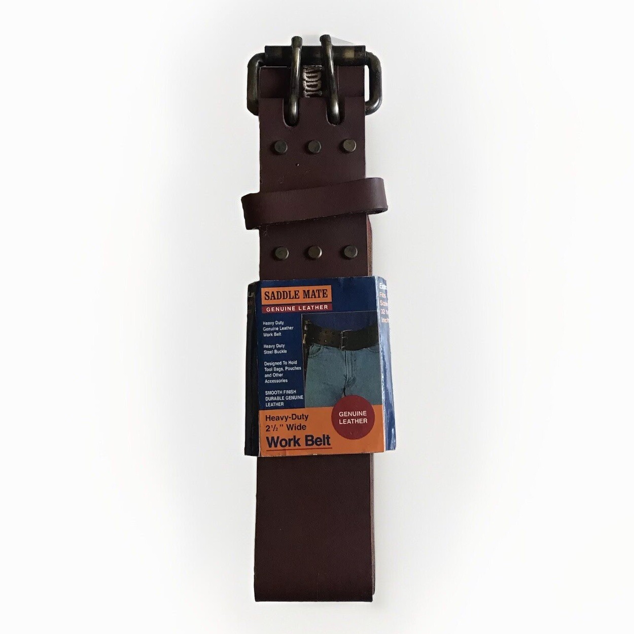 Saddle Mate Leather Utility Tool Work Belt Extra Large Waist Size 32-46 NEW