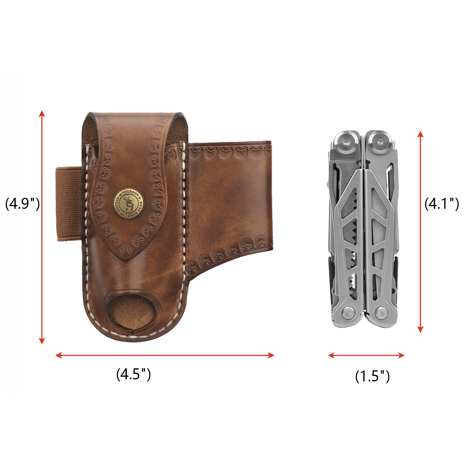 Leather Knife Sheath EDC Pliers Belt Pouch Knives Holster-Special Offer
