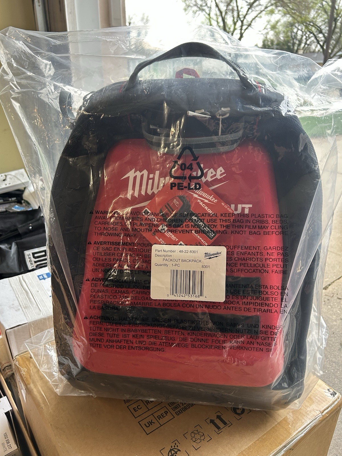 Milwaukee 48-22-8301 48-Pocket Tear-Resistant PACKOUT Modular Storage Backpack