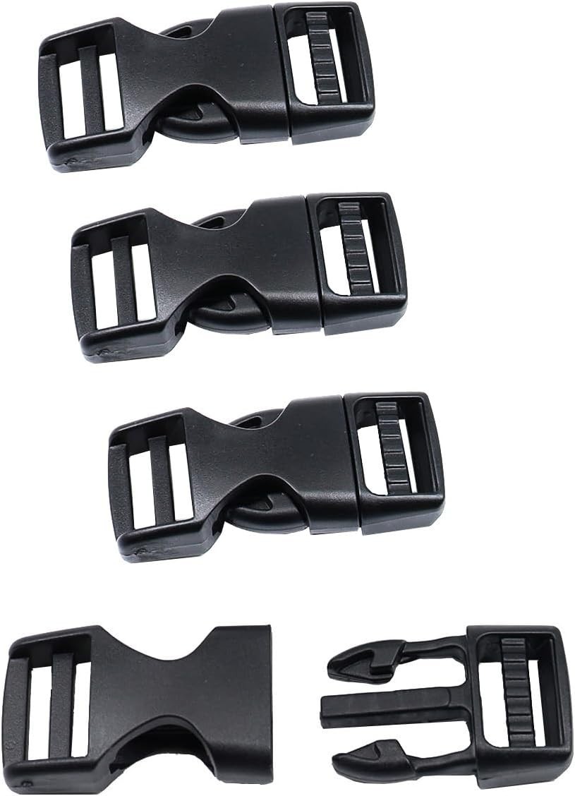 Adjustable Side Release Buckle Clips – Strong Plastic 4-Pack for Easy Use