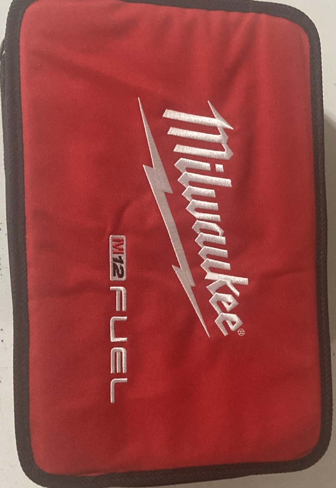 New Milwaukee M12 FUEL “Hackzall” Fabric Tool Bag (bag only), Red/Black