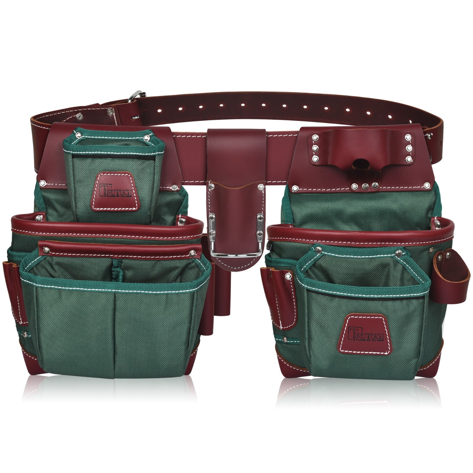 TRUTUCH Nylon and Leather Tool Belt | Framing Tool Bags | Nylon Tool Pouch