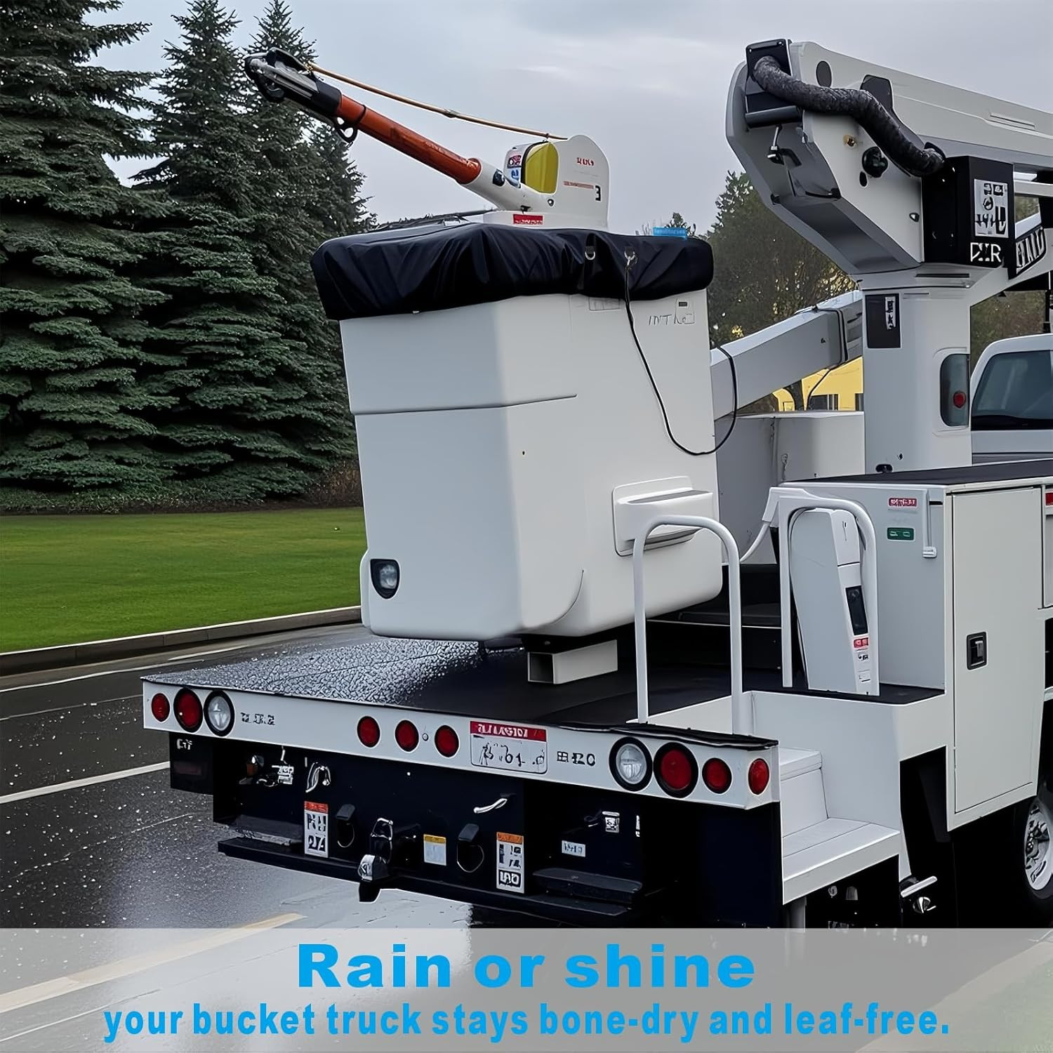 Bucket Truck Cover – Easy to Use, Tear-Resistant, with Elasticated Cord Buckle,