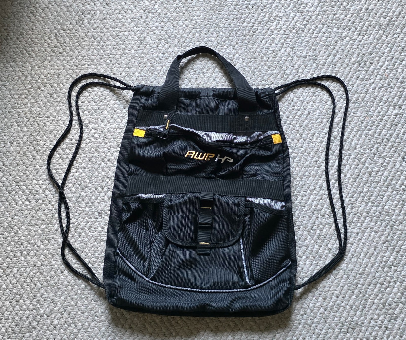 AWP HP Ballistic Nylon Draw-String Backpack Closed Tool Bag
