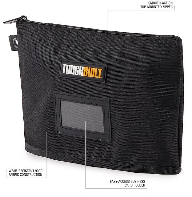 ToughBuilt – Document w/ Zipper, Wear-Resistant Fabric ( TB-95-12 )