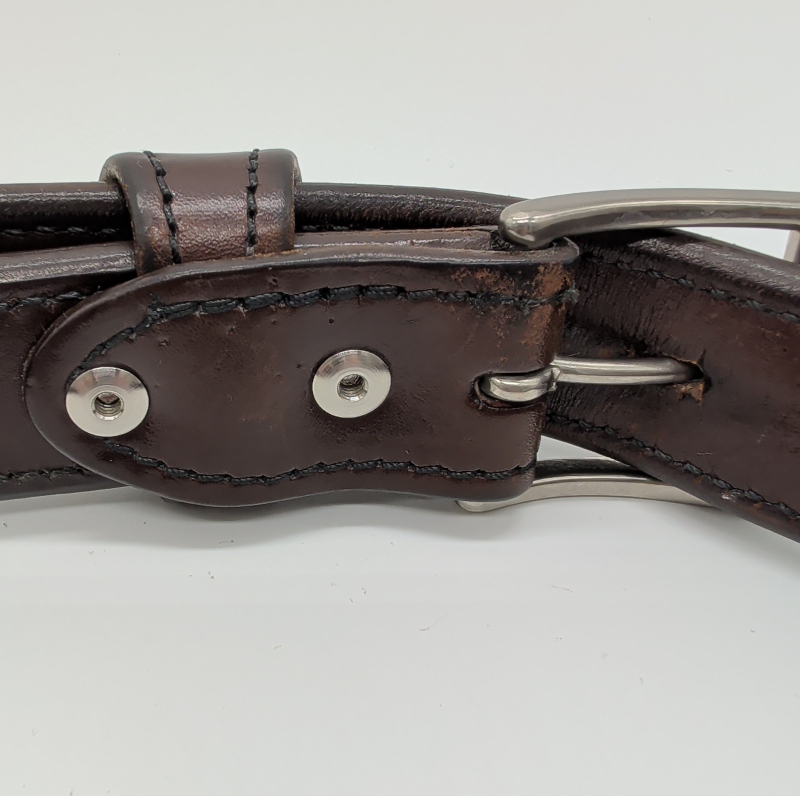 Vtg OCCIDENTAL Leather 5008 1.5″ W35-39 Working Mans Belt America’s Best 37″ VG+