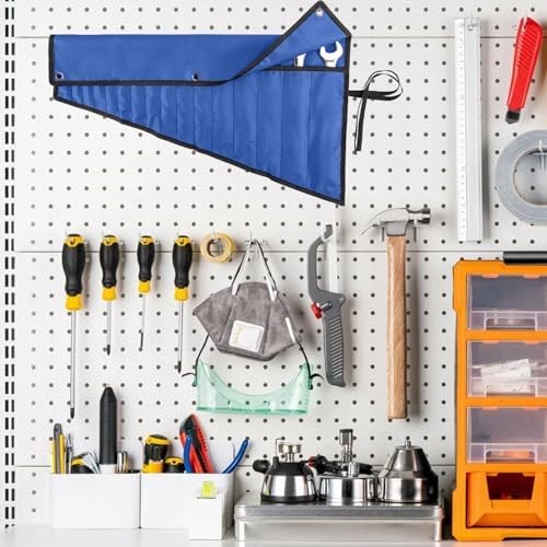 Wrench Organizer,Tool Roll Pouch – 16-Pocket Waterproof Oxford Cloth Wrench Roll
