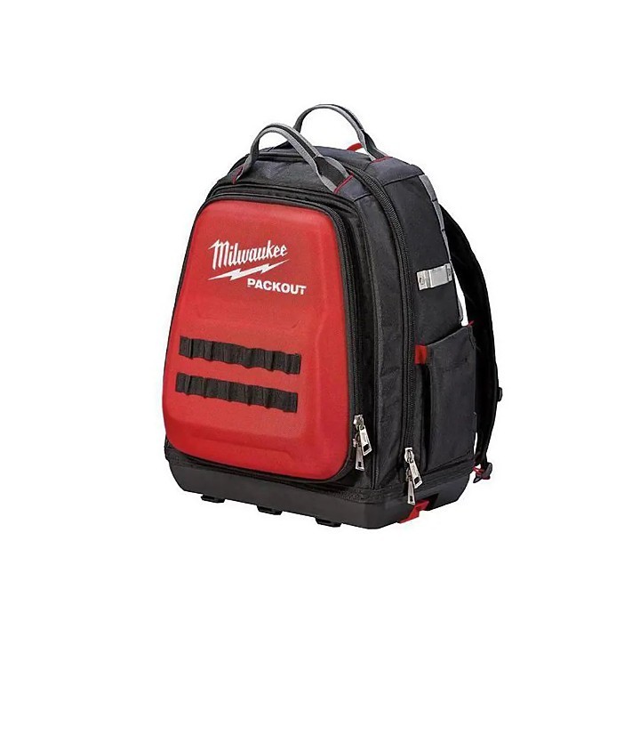 Milwaukee PACKOUT Tool Red/Black Backpack Tear Resistant 15 inch Padded Straps