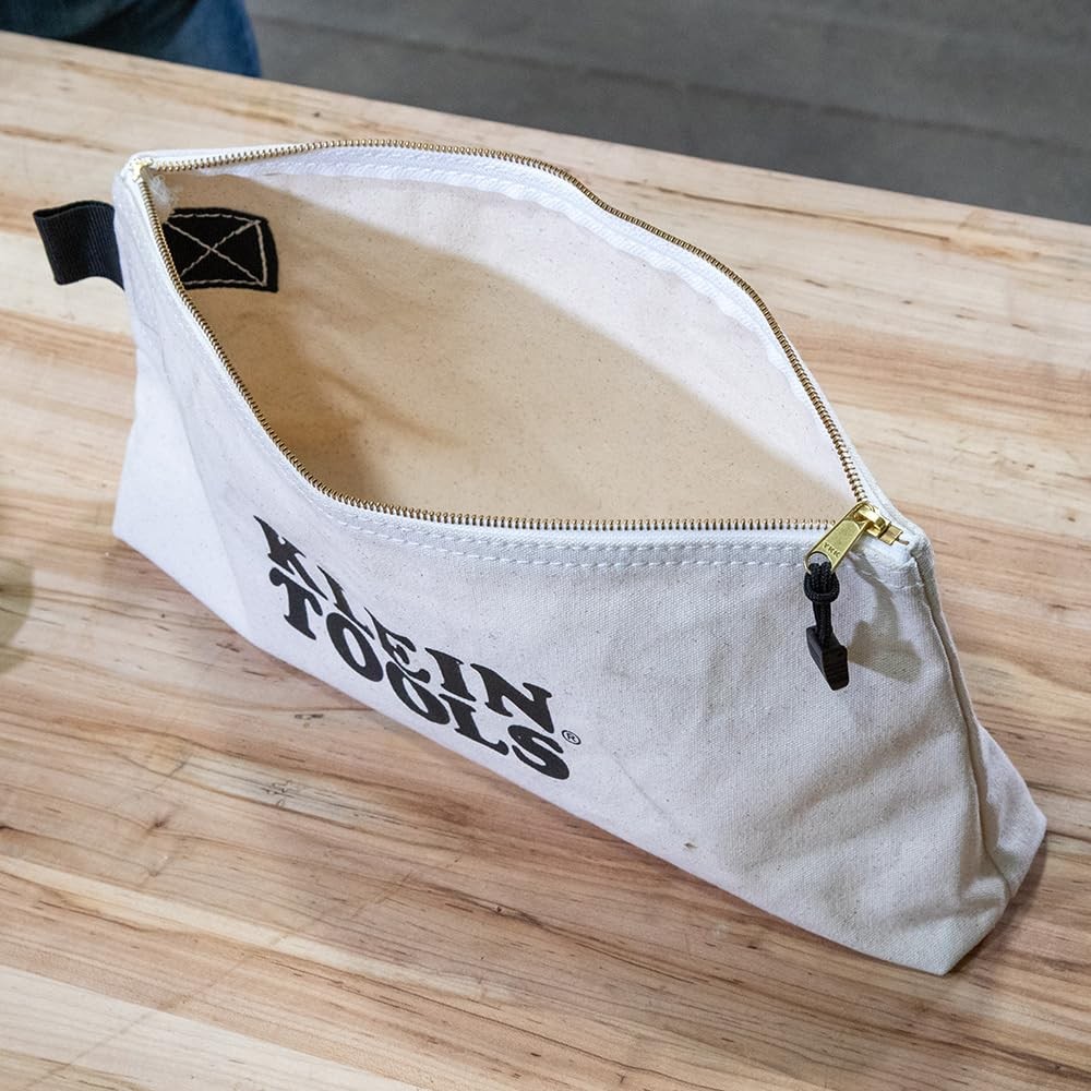 62042 16Inch Zipper Bag, Extra Long, No. 10 Canvas, Heavy Duty Tool Bag, 3Inc…