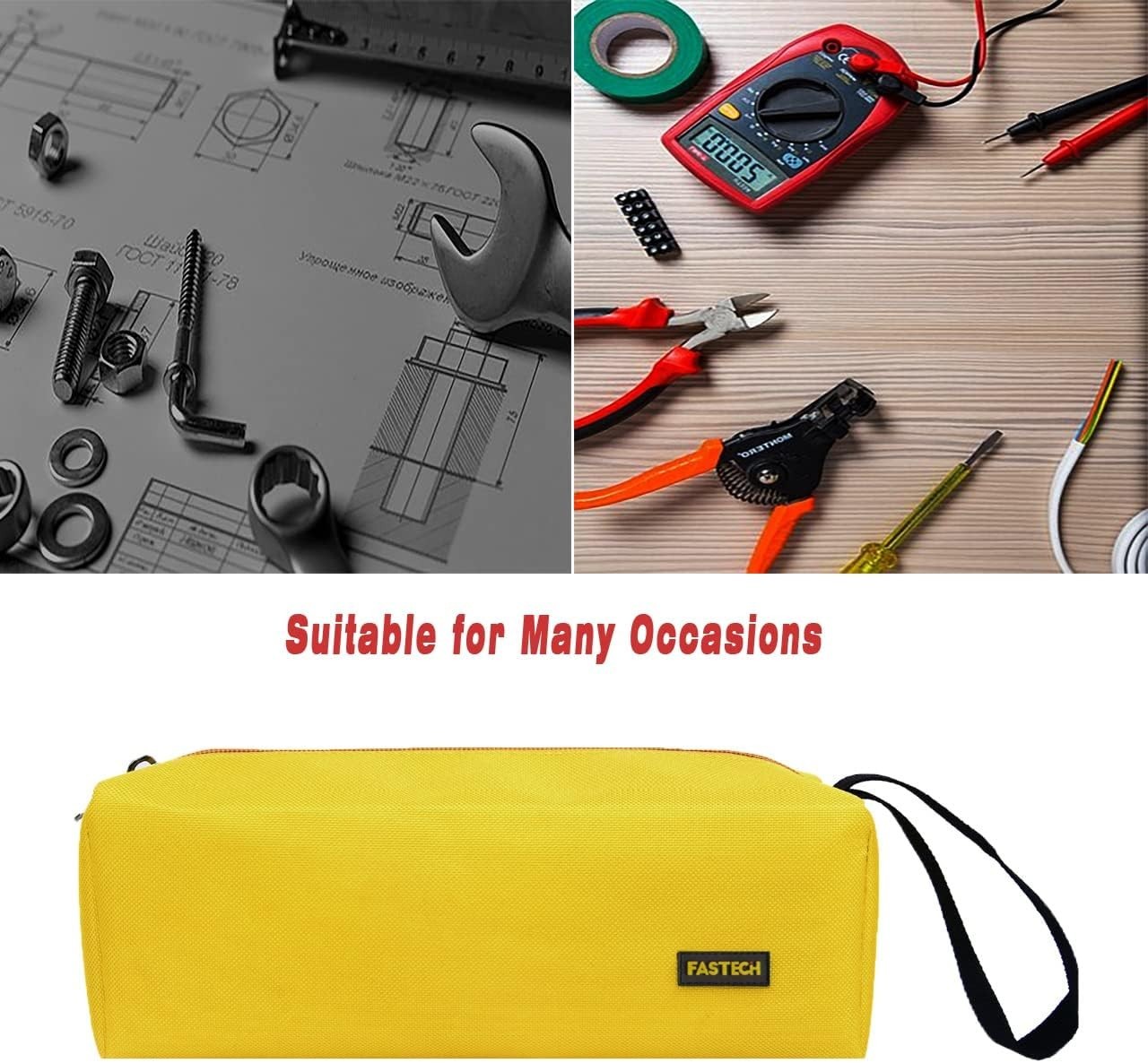 1-Pack Zipper Utility Tool Bag, Small Zipper Bags/Multi-purpose Tool Pouch To…