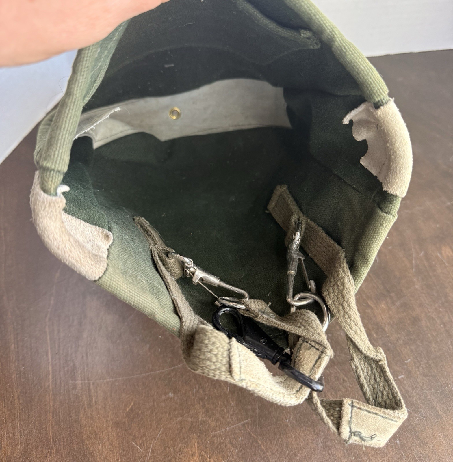 Vintage BellSouth Nut & Bolt Bag Heavy Green Canvas Duck