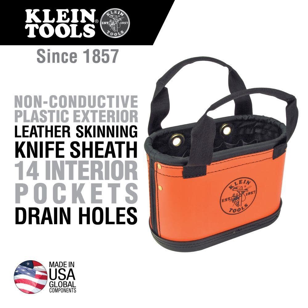 Klein Tools Hard Body Oval Bucket Orange/black