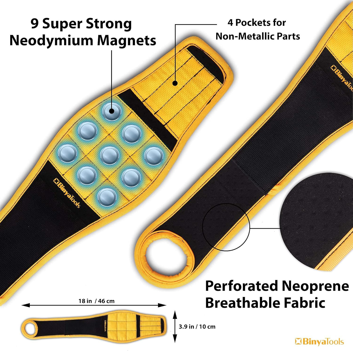 Magnetic Wristband for Tools Gift for Him Magnet Screw Holder Wrist Support Keep