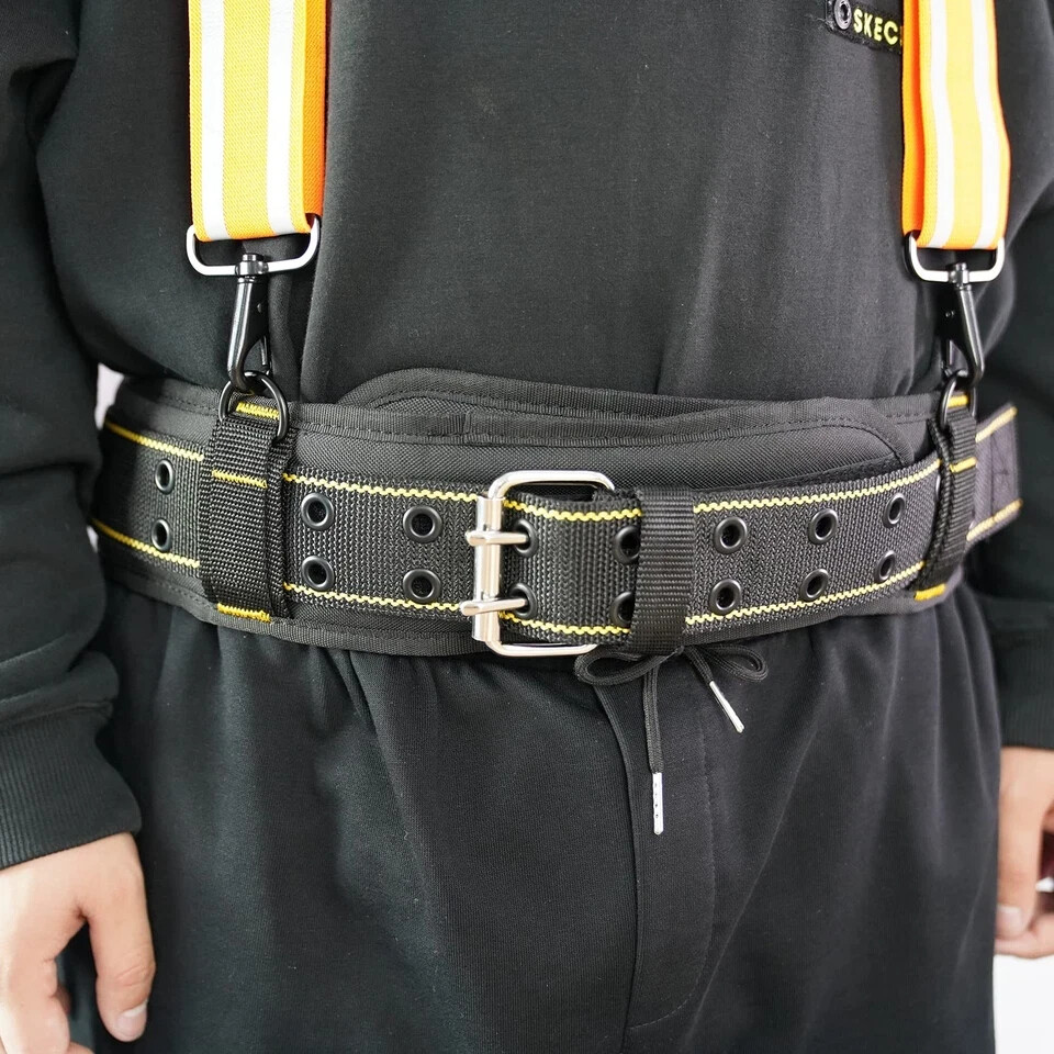 Padded Tool Belt With D Ring For Men Adjustable For 32″50″ Waists Heavyduty Work