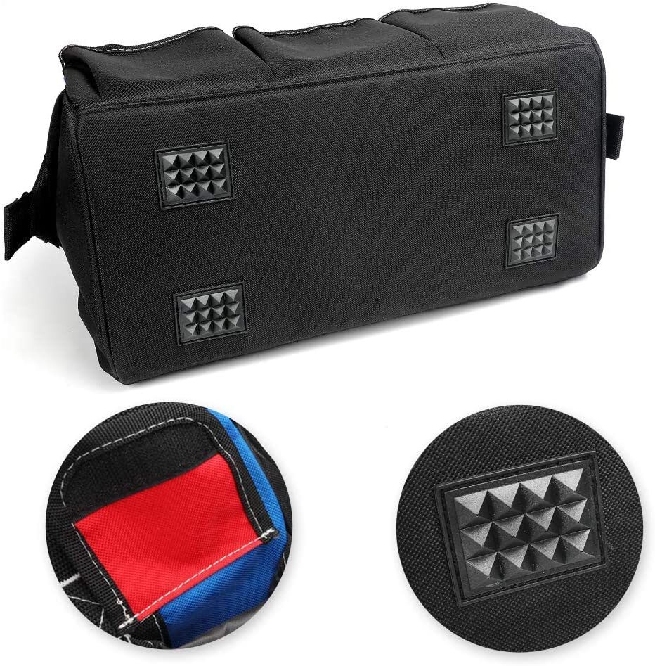 WORKPRO 18″ Close Top Wide Mouth Storage Tool Bag w/Shoulder Strap Sturdy Bottom