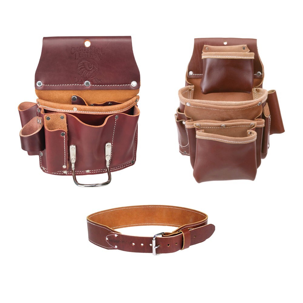 Occidental Leather 5062 4 Pocket Pro Fastener Bag w/ 5070 Drywall Pouch & Belt