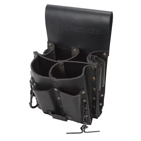 Greenlee 0258-11 Black Leather 8 Pockets, 0258-11