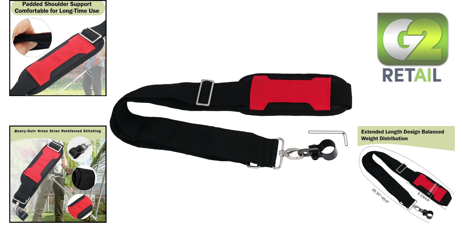 Ergonomic Shoulder Strap for EGO Power+ & M-ilwaukee Tools – Anti-Fatigue Design