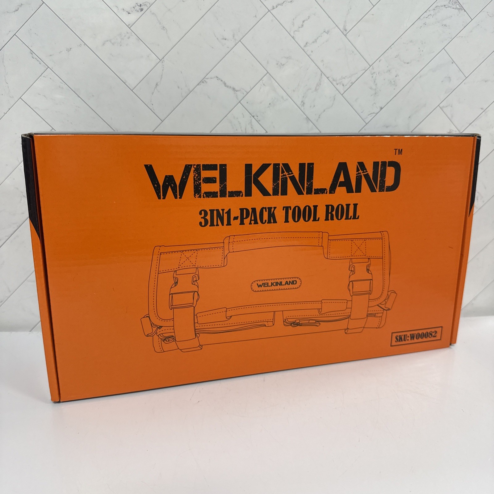 Welkinland 3-in-1 Tool Roll Bag W00082 – Heavy Duty Tool Organizer – new