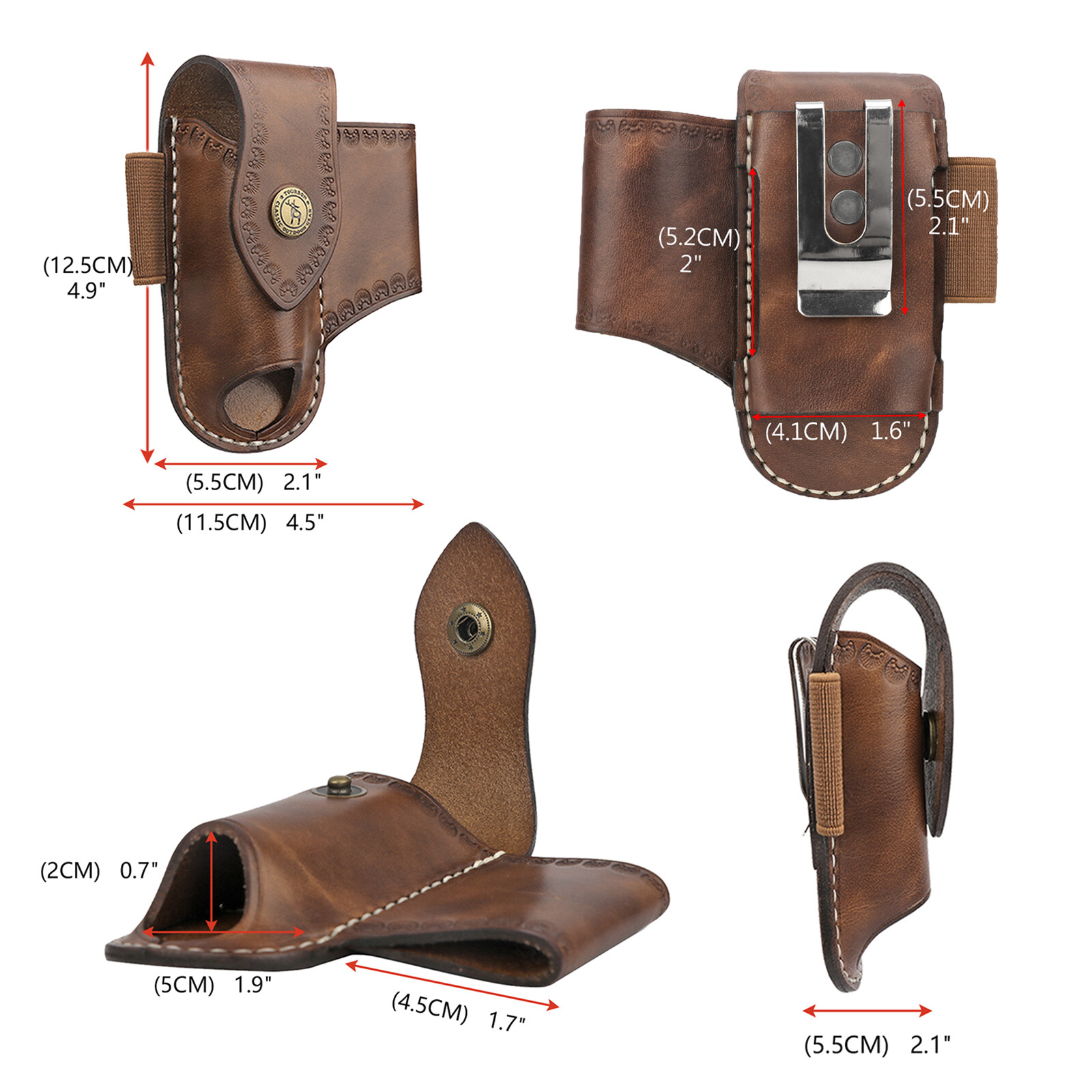 Leather Knife Sheath EDC Pliers Belt Pouch Knives Holster-Special Offer