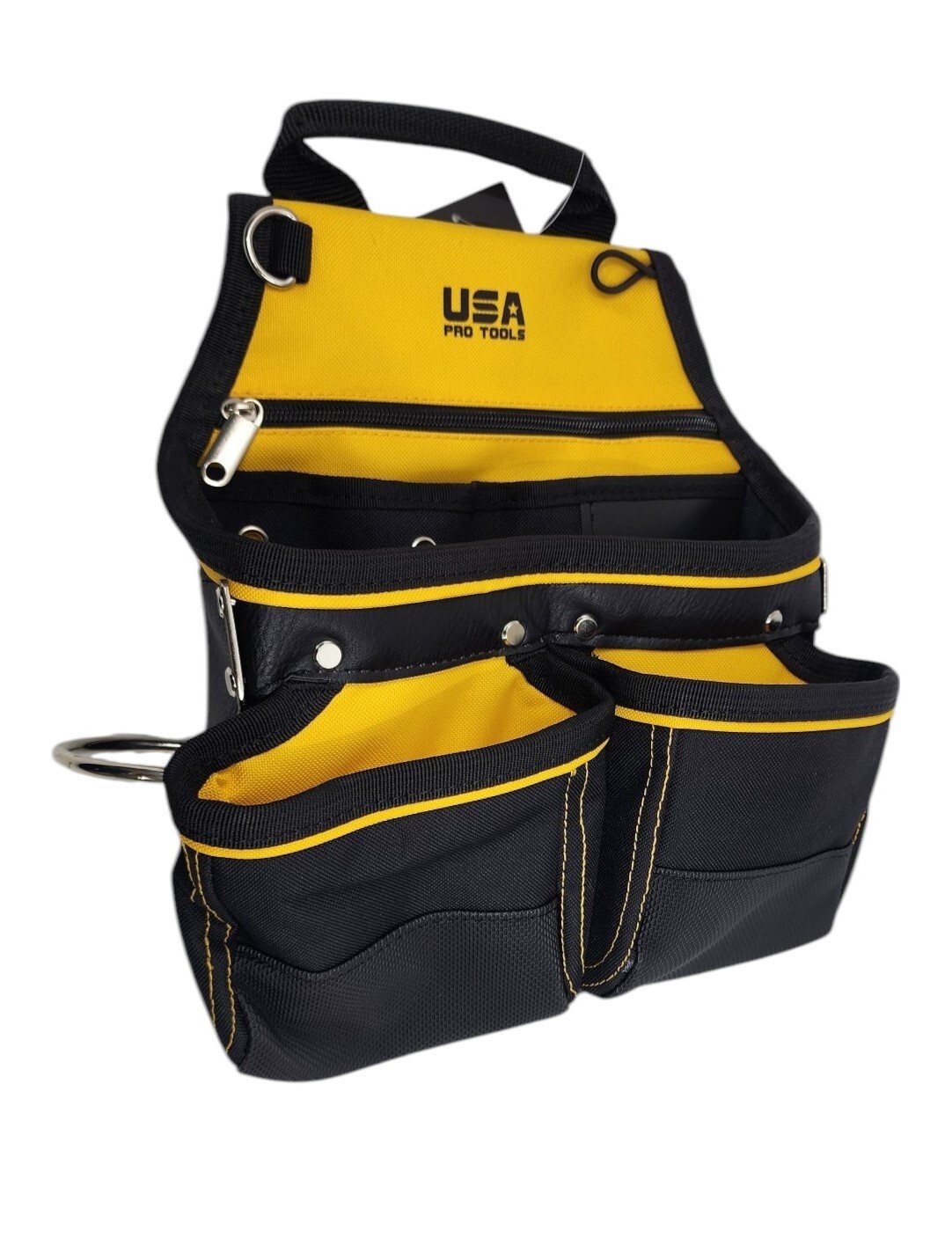 CRSST19 BLACK AND YELLOW TOOL POUCH