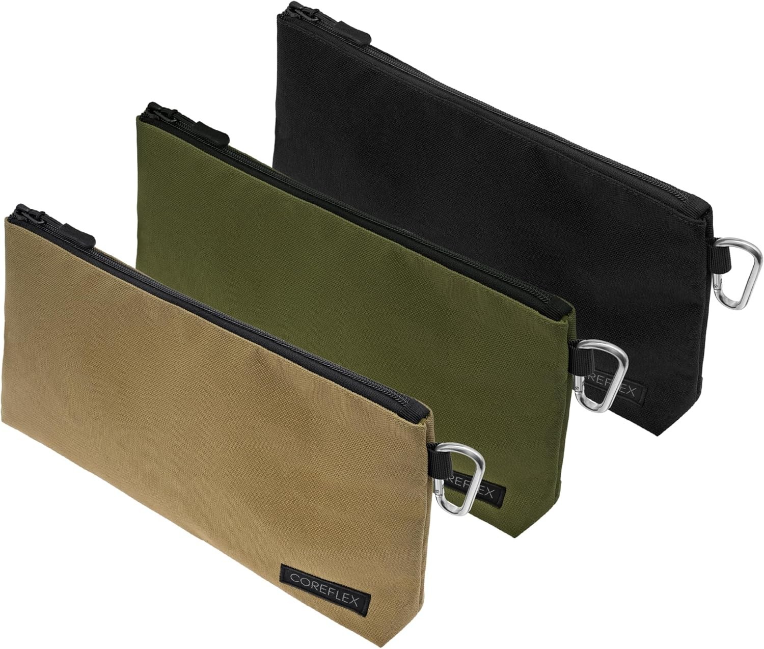 Durable Water-Resistant Tool Pouch Set – Flat Bottom Design with YKK Zippers