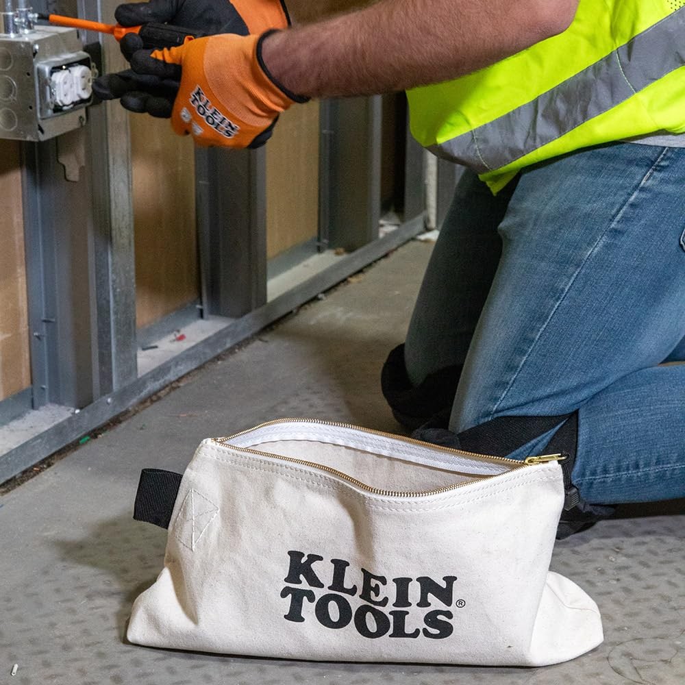 62042 16Inch Zipper Bag, Extra Long, No. 10 Canvas, Heavy Duty Tool Bag, 3Inc…
