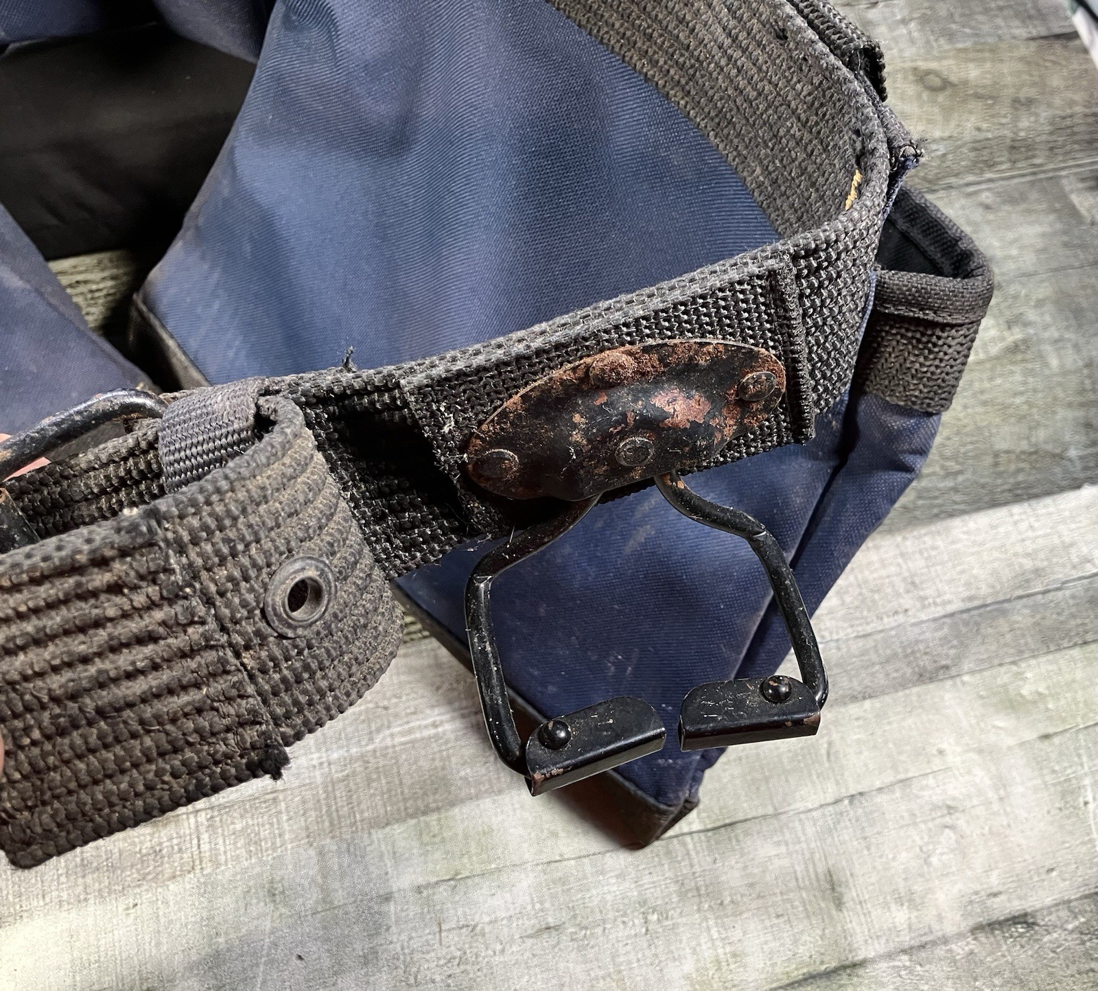 Husky Tool Belt, Blue Heavy Polyester, 3 Pouches, 13 Pockets & 2 Hammer Loop CLC