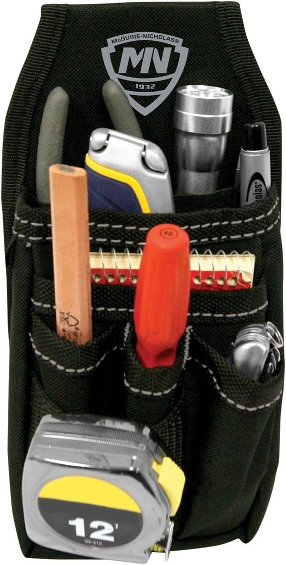 Compact Nylon Tool Holder with 5 Pockets, Perfect for Plumbers & Electricians