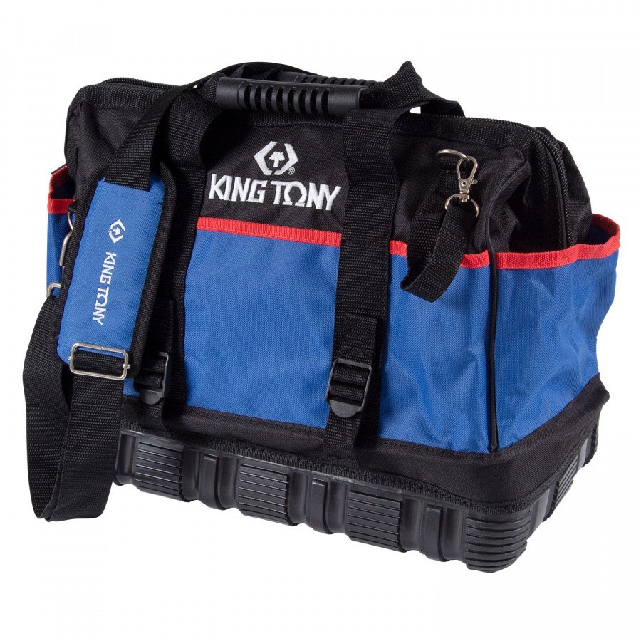 KING TONY 16″ Fabric Tool Bag with Rubber Base 600D Nylon Oxford Made in Taiwan