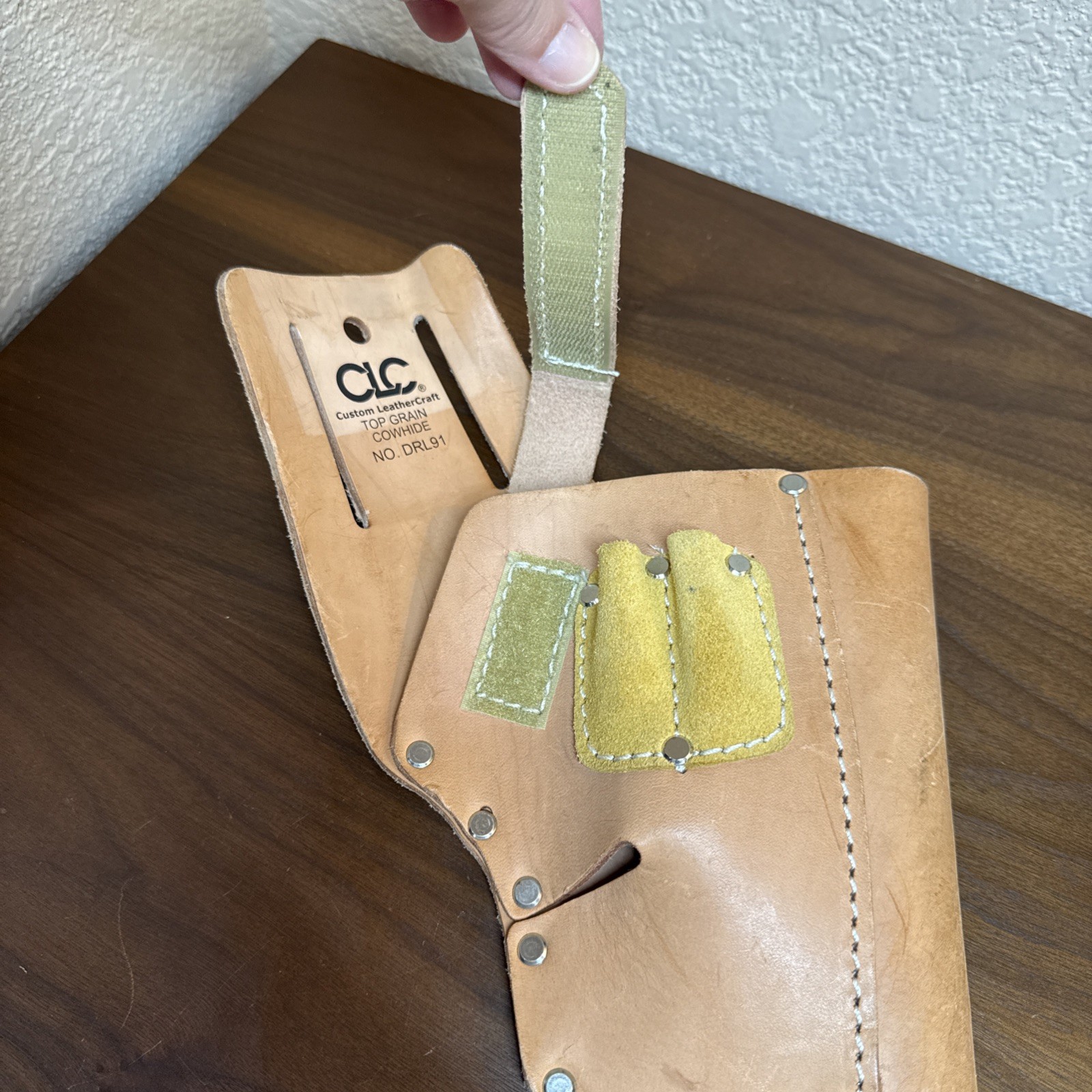 CLC Custom Leathercraft DRL91 Top Grain Cowhide 45 Degree Cordless Drill Holster